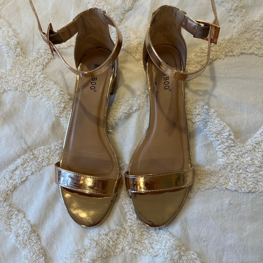 Rose gold sandal